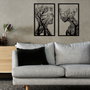 Wallity Lutuf Accesorio Decorativo de Pared de Metal Negro